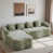 Tissu vert sélectionné