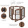Neema Wood Free Standing Pet Gate with Two Pairs of Support Feet and a Door