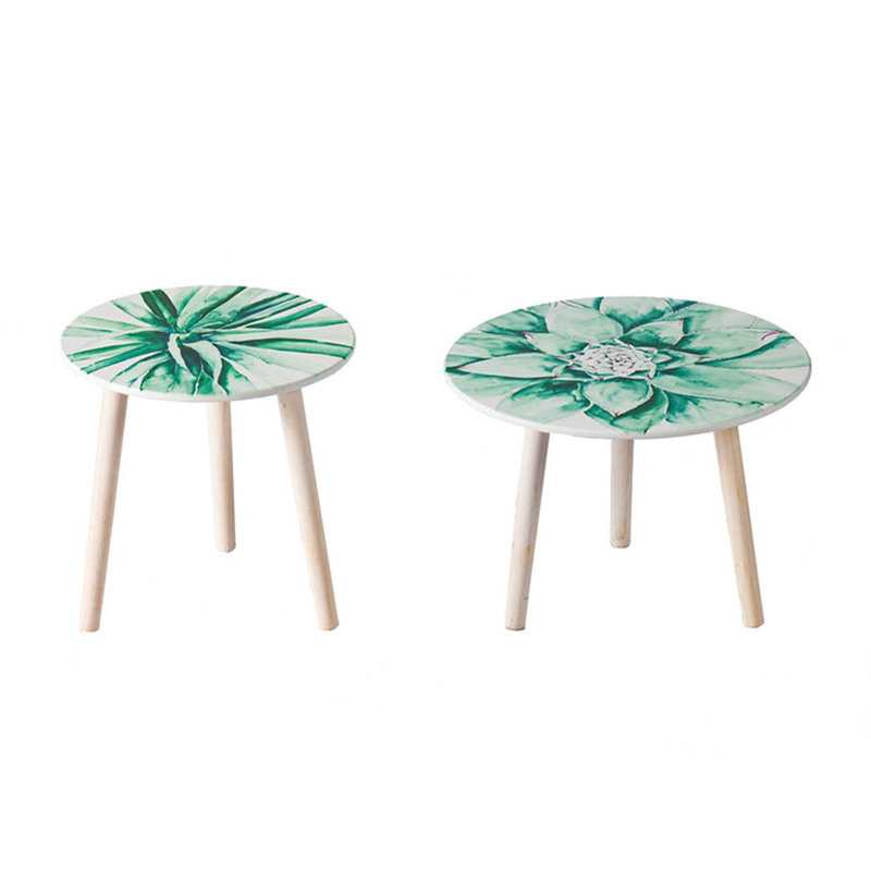 S/2 Side Tables, Green