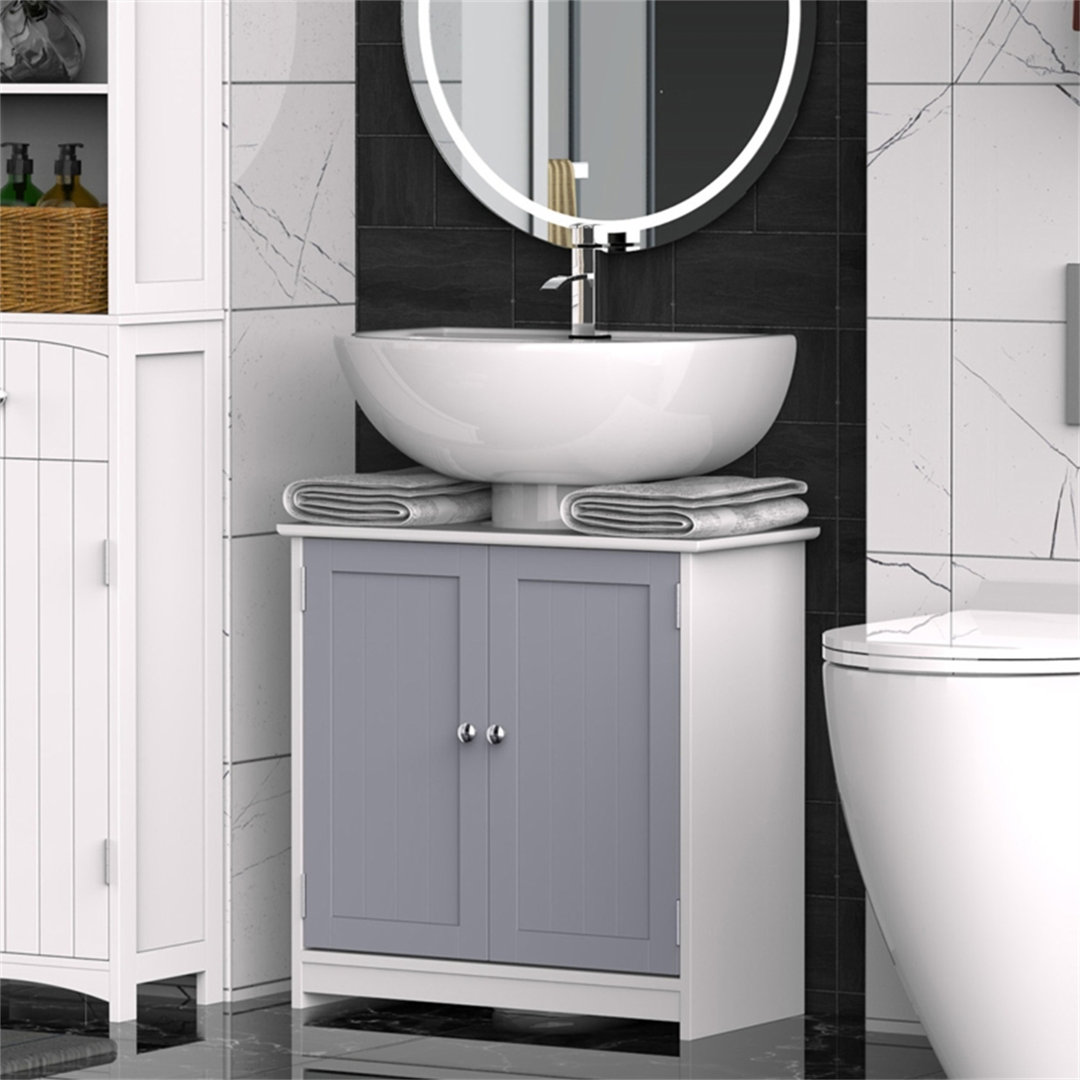 Randalia 60Cm W x 60Cm H x 30Cm D Free-Standing Bathroom Cabinet