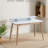 Mid-Century Modern Wood Writing Desk With Hutch-1174230090