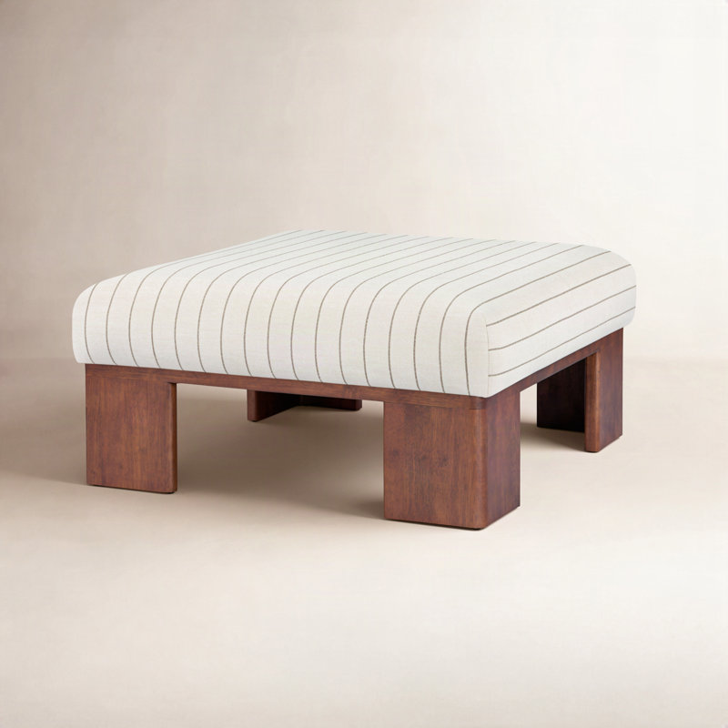 Vidor Calista 36" Ottoman, Dune Stripe
