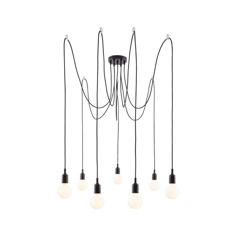 Ketil 7 - Light Black Cluster Pendant
