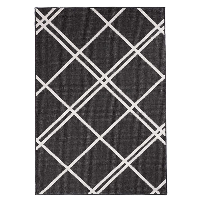 Moerlein Geometric Hand Woven Indoor / Outdoor Area Rug, Rectangle 200 x 290cm