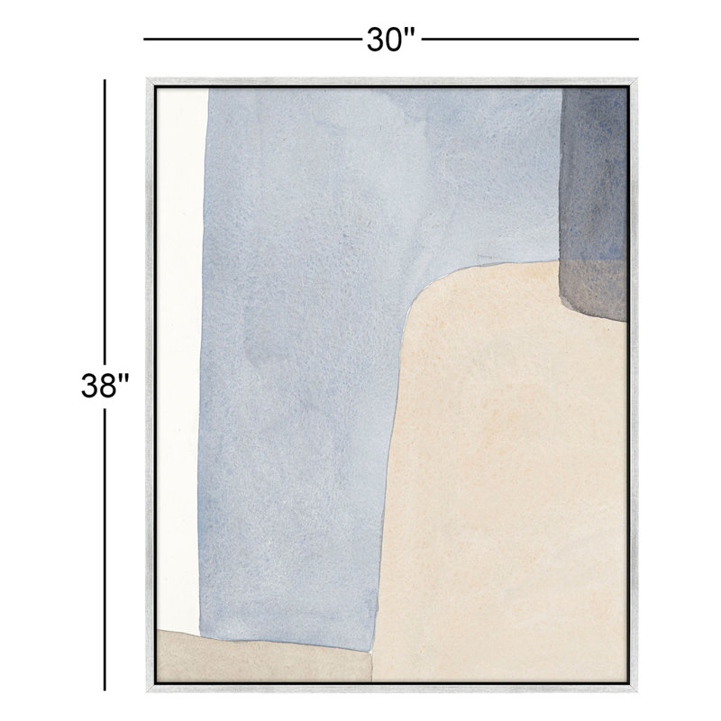 Dreamy Hues Painting by Julia Balfour, 38" H x 30" W x 1.4" D, Silver Framed Canvas