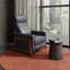 Fauteuil inclinable manuel en cuir de 30,75 po Lathan-563938693