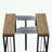 Extendable Dining Table with sturdy metal legs-117584050