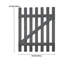 120cm H x 90cm W Solid Wood Gate