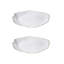 Assiette décorative Calla en céramique blanche-523678586
