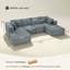Canapé modulaire moderne sans assemblage