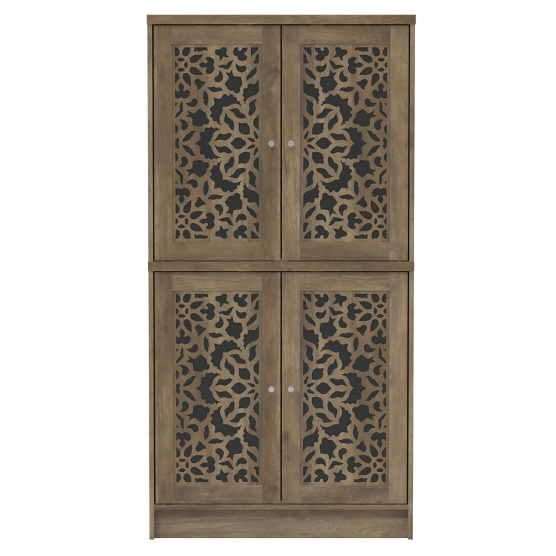 Garde-manger 4 portes Arrastia, Brun