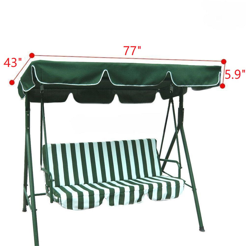 Auvent de remplacement, 6,5 pi x 3,7 pi, Vert