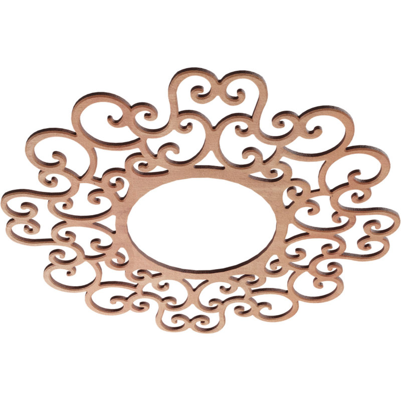 Médaillon de plafond 22 po x 22 po x 8 3/8 po x T 1/4 po Reims, Cerisier, H 20 po x l 20 po x P 0,25 po