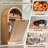  Modern Tilt Out Arched Laundry Basket Cabinet with Open Shelf,Fluted 10-Gallon Bathroom Laundry Storage Basket (Includes 1pc laundry basket)-2124583085-2121325216