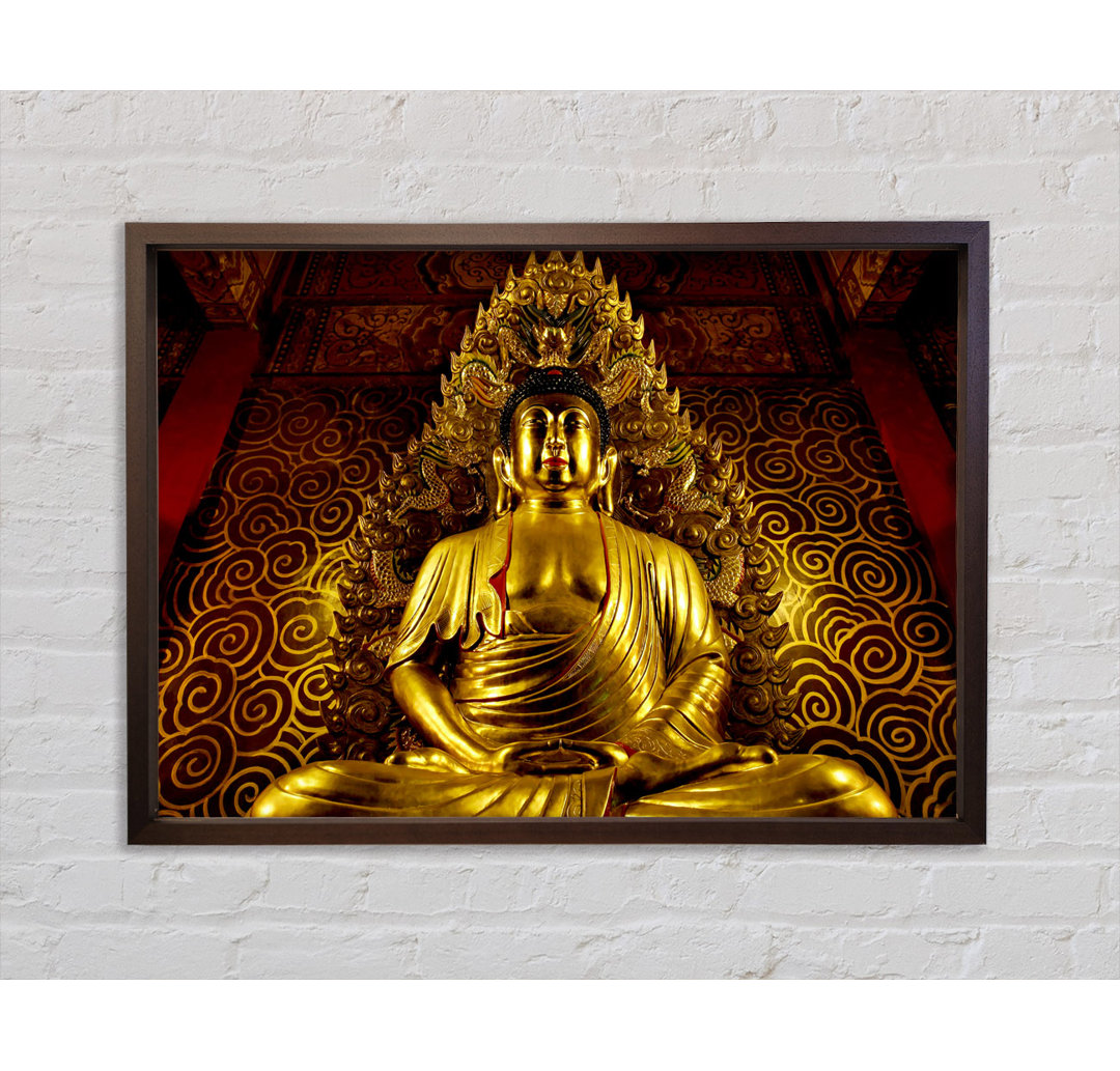 Thailändischer Goldener Buddha - Druck