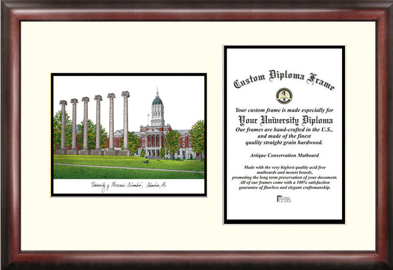Cadre photo de diplôme universitaire du missouri NCAA