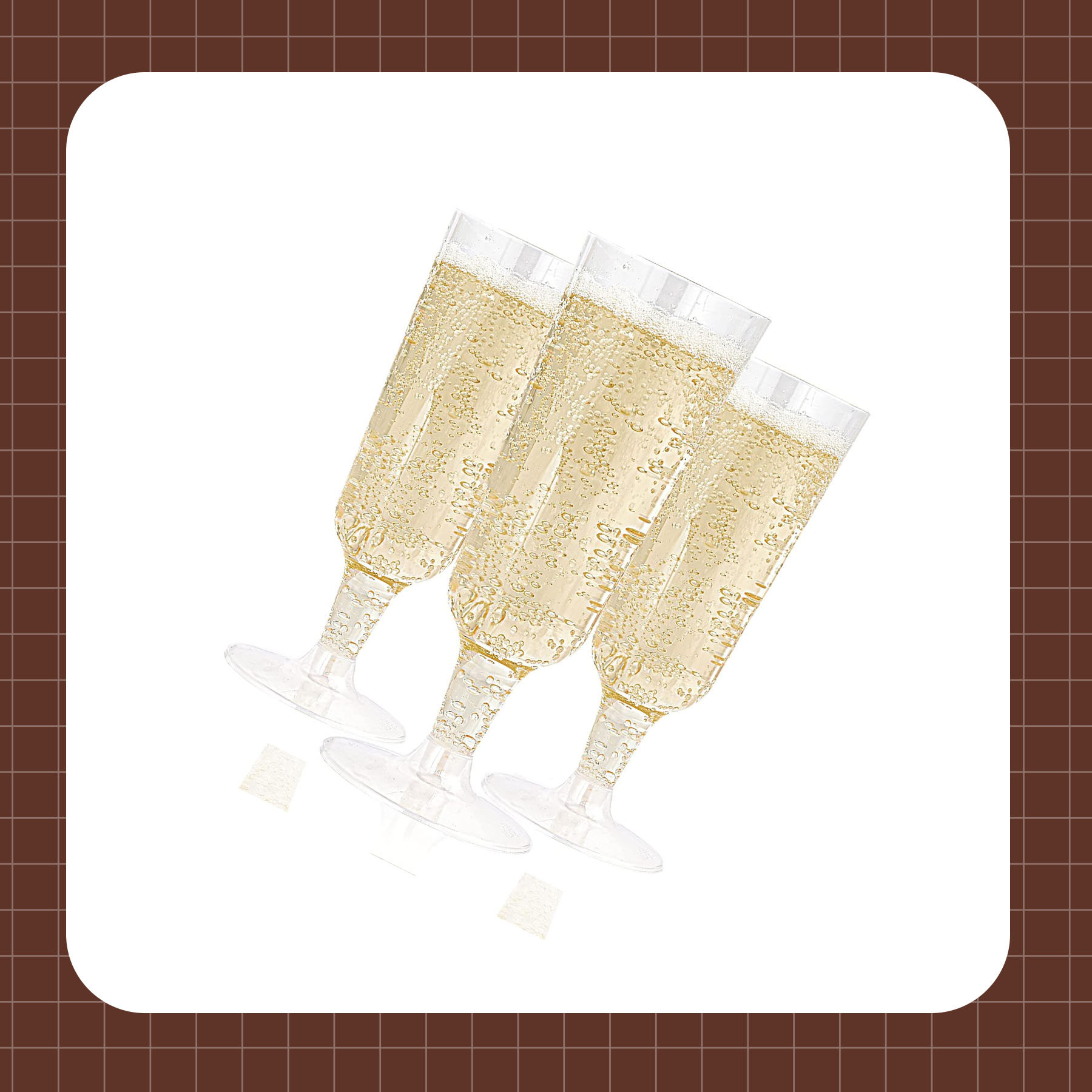 Eternal Night Flûtes à champagne en plastique jetables 5 oz, verres à