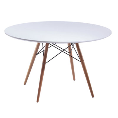 36" Dover Modern Round Dining Table With Eiffel Base
