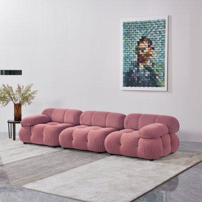 Leeven Upholstered 76'' Loveseat