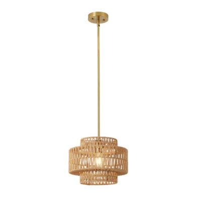 Boho Rattan Chandelier