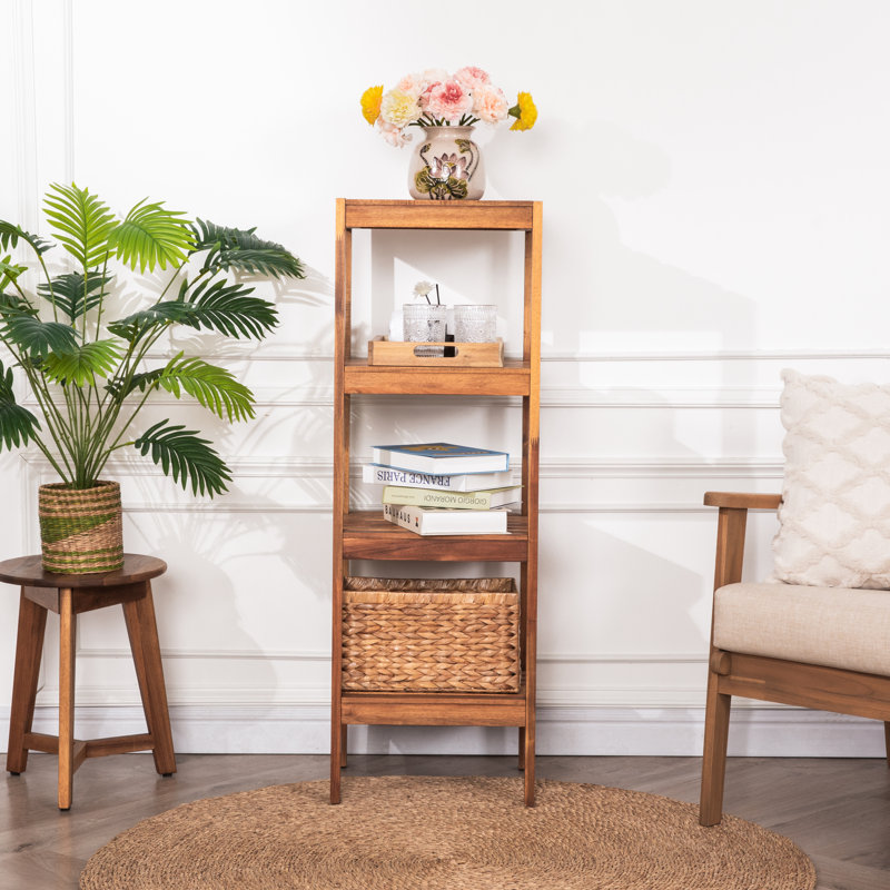 4-Tier Acacia Wood Conner Rack, 4