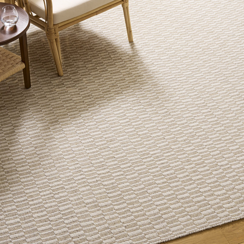 Tapis de couleur unie en coton tissé à la main Vermont, Rectangulaire 8 pi x 10 pi