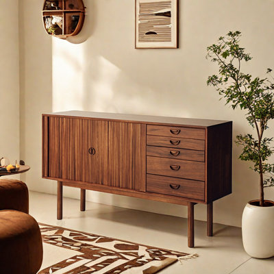 Simple And Sophisticated Accent Cabinet 59.1'' Sideboard