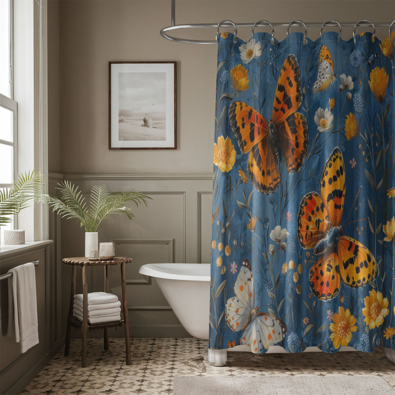 Rideau de douche Prairie Flora - Premium, H 74 po x l 71 po