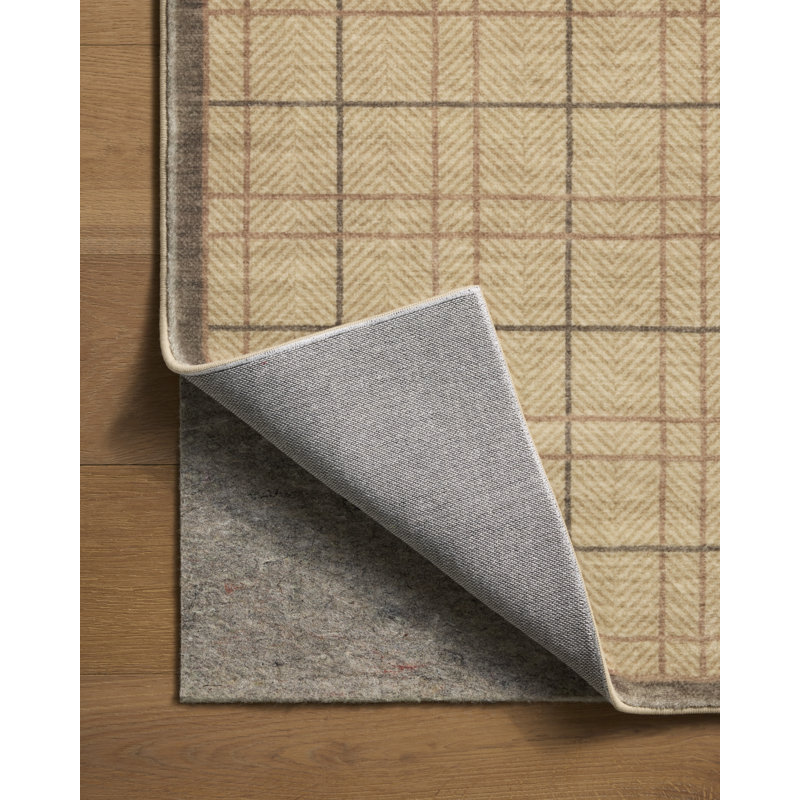 Chris aime Julia X Loloi. Tapis d'intérieur à motif géométrique Bobby, Sand / Bark, 3 pi 6 po x 5 pi 6 po