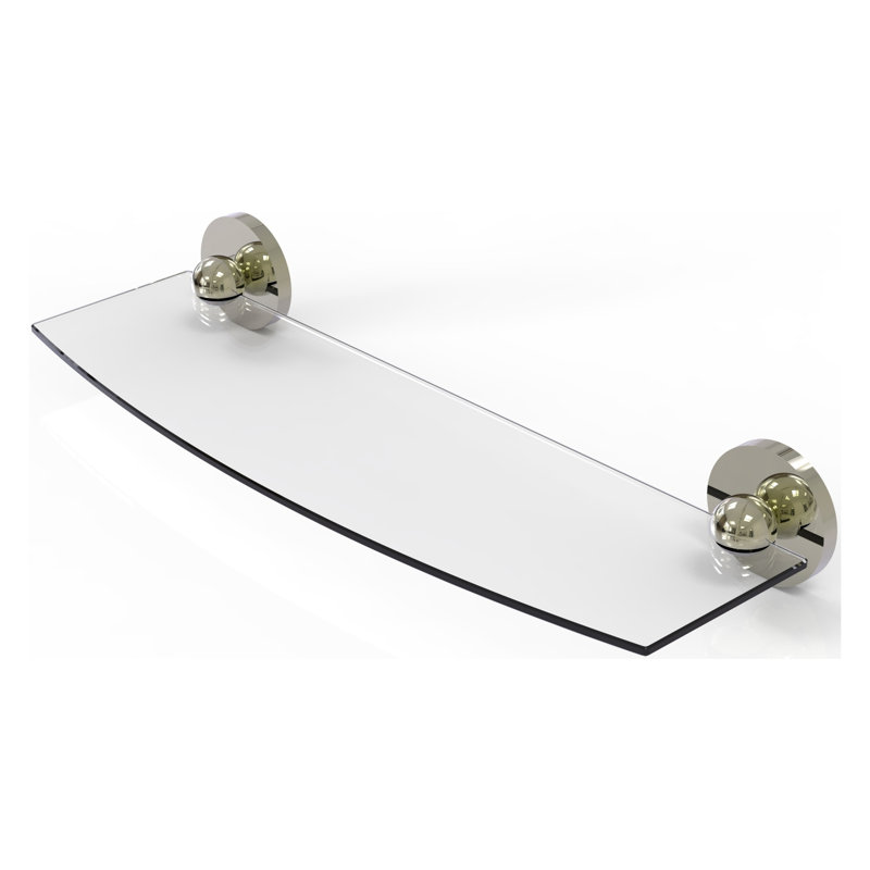 Tablette à support Gober, 18 po, Nickel poli