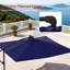 Parasol de terrasse 8,2 pi à DEL: Protection contre le soleil et la pluie avec éclairage ambiant-236663229