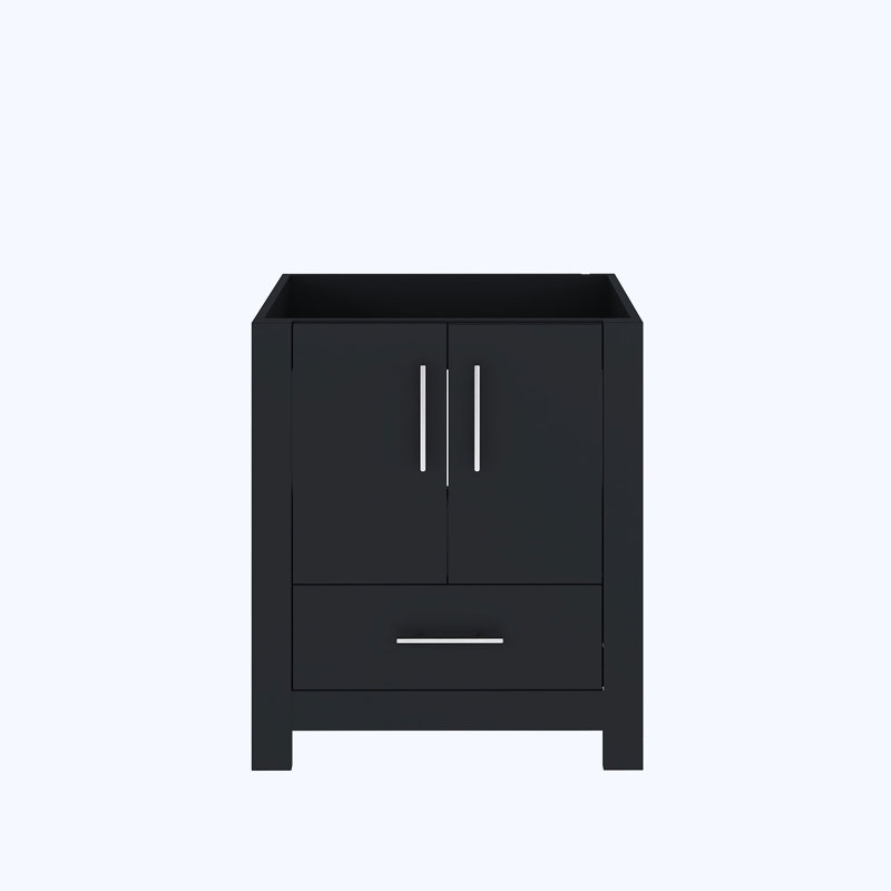 29.63'' Single Bathroom Vanity Base Only, Black
