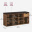 Banc de rangement pour 10 paires de chaussures avec tiroir-1437641049