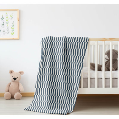 Off Stripe Velveteen Fleece Blanket