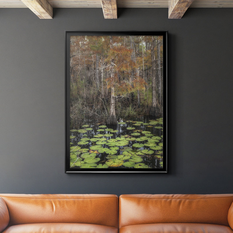 «Black Water I», toile encadrée de qualité supérieure - prête à être accrochée, H 42,5 po x l 30,5 po x P 1 po, Noir
