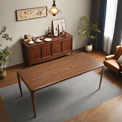 Minimalist All-solid Wood Rectangular Dining Table