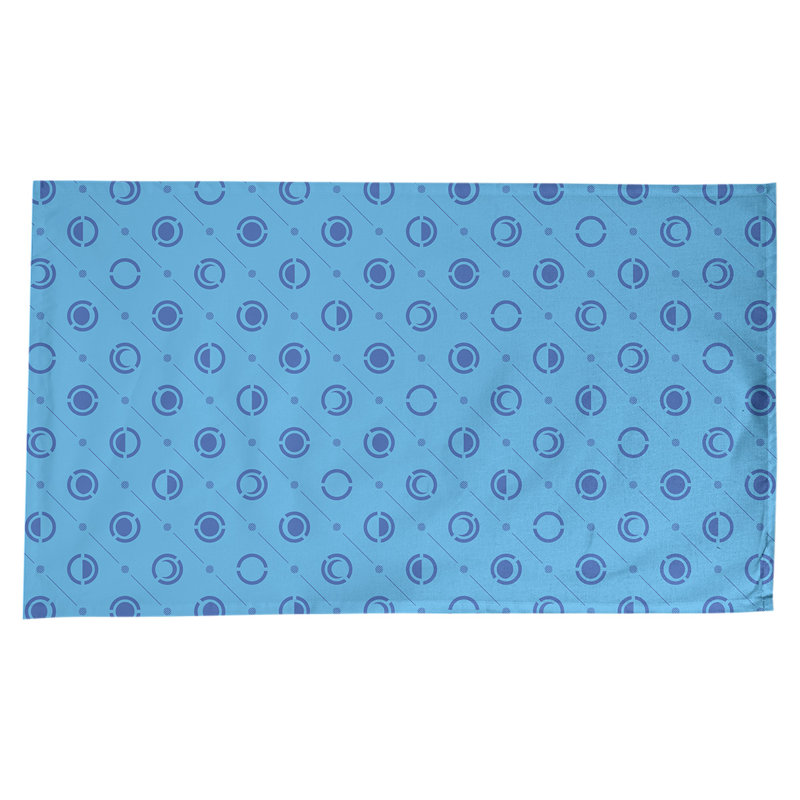 Classic Moon Phases Tablecloth, Teal/Navy Blue