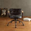 Chaise de bureau en cuir Grain