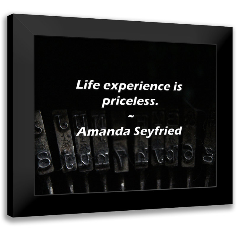 Amanda Seyfried Citation: «Life expérience is in pricate.
