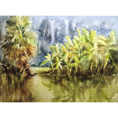 Bananiers | Art esthétique | Achintya Hazra | Aquarelle sur papier