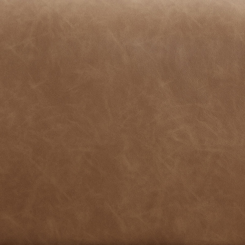 Fauteuil Winham Brehana, Foyer de noyer, Cuir cognac galet végétalien