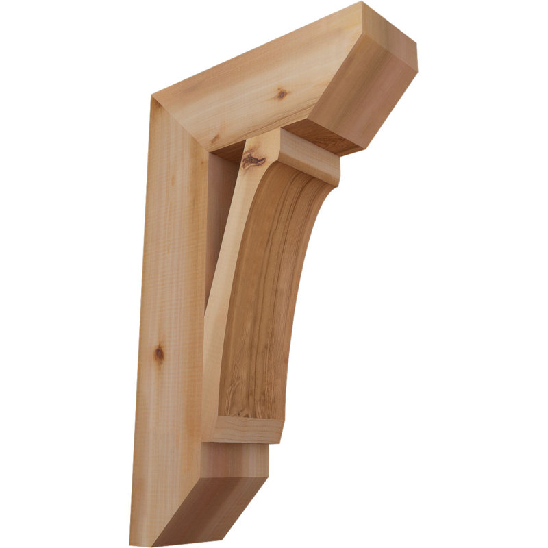 Wood Bracket/Corbel, Western Red Cedar (Smooth), 30" H x 5.5" W x 18" D