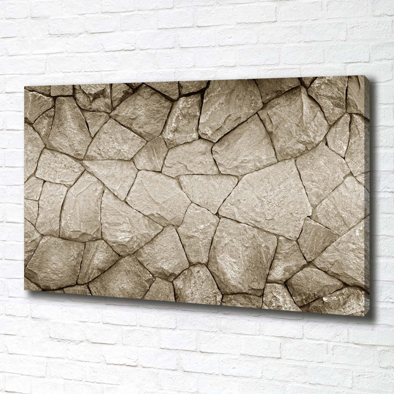 Stone Wall - Wrapped Canvas Print