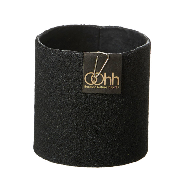 3" Pot Planter, Black, 2.75" H x 2.75" W x 2.75" D
