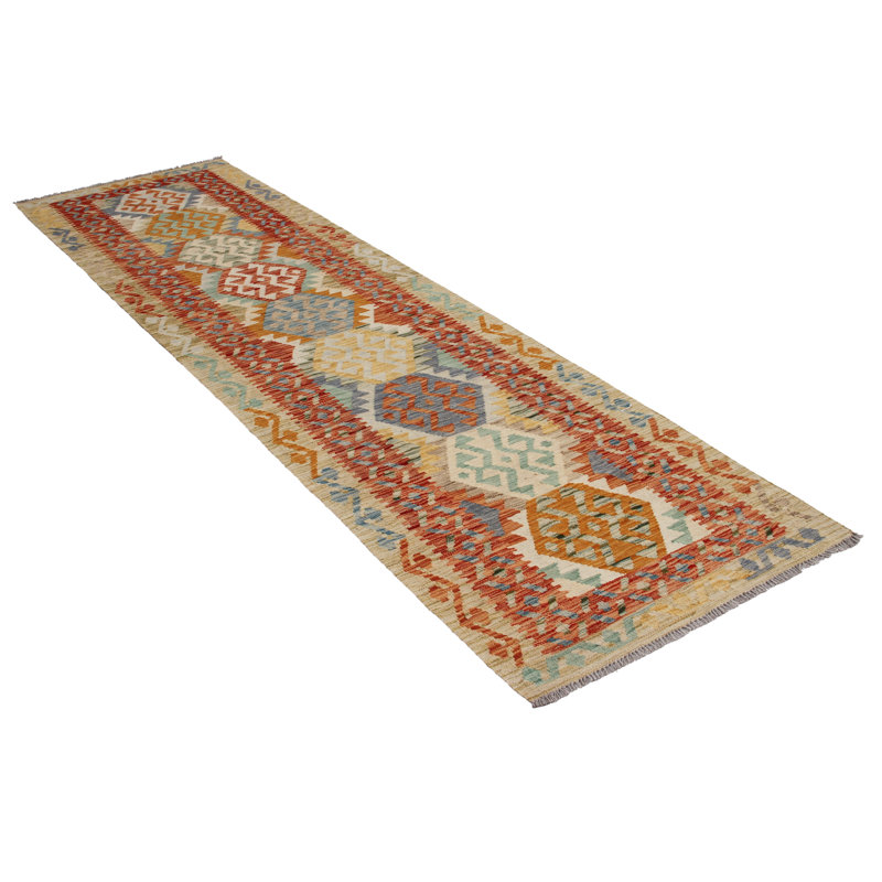 Shuler Ikat Hand Woven Area Rug, Runner 80 x 300cm