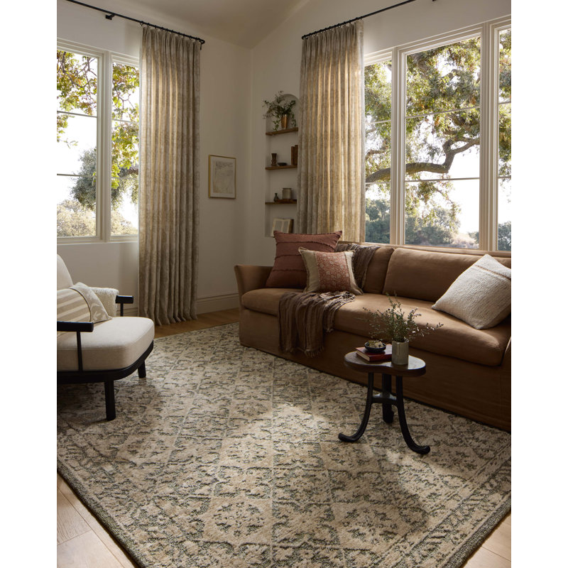 Tapis sauge / pierre Loloi Percival, Tapis de couloir 2 pi 3 po x 7 pi 6 po