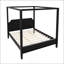 Queen Size Wooden Canopy Platform Bed With Headboard And Support Legs, Durable And Stylish For Modern Bedrooms-131475780