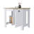 Kitchen Island With Single Door And Lower Open Shelf