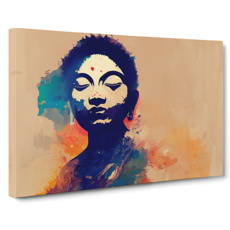 Woman In Colour Abstract - Wrapped Canvas, 35cm H x 50cm W x 3cm D