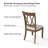 Amoz Solid Wood Cross Back Side Chair-237492419